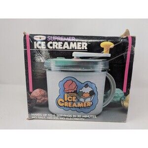 Vintage Nordic Ware Supremer Ice Creamer Hand Crank Maker Complete Camping 1980s